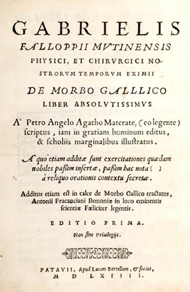 Front Page of De Morbo Gallico
